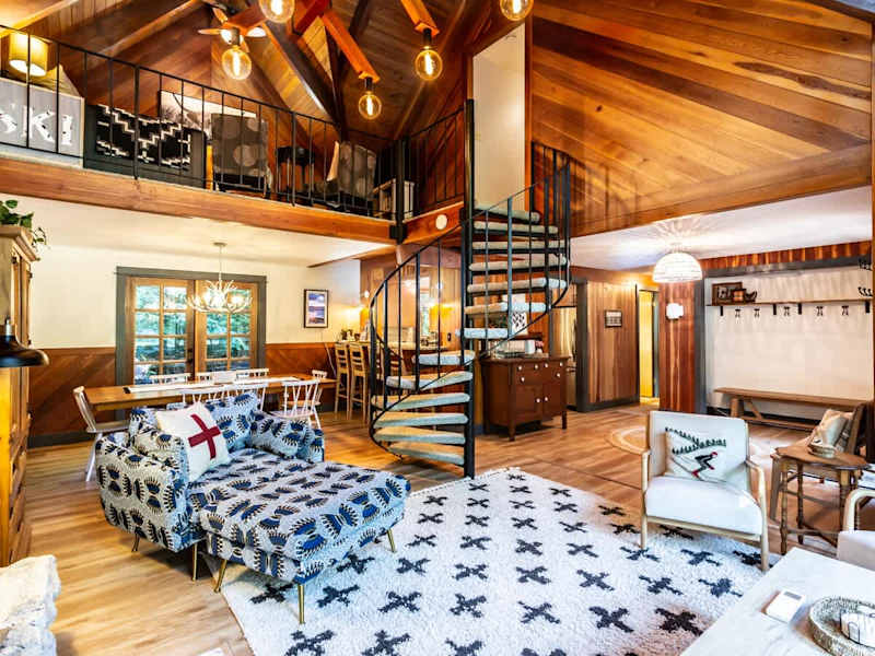 Greatroom with loft above