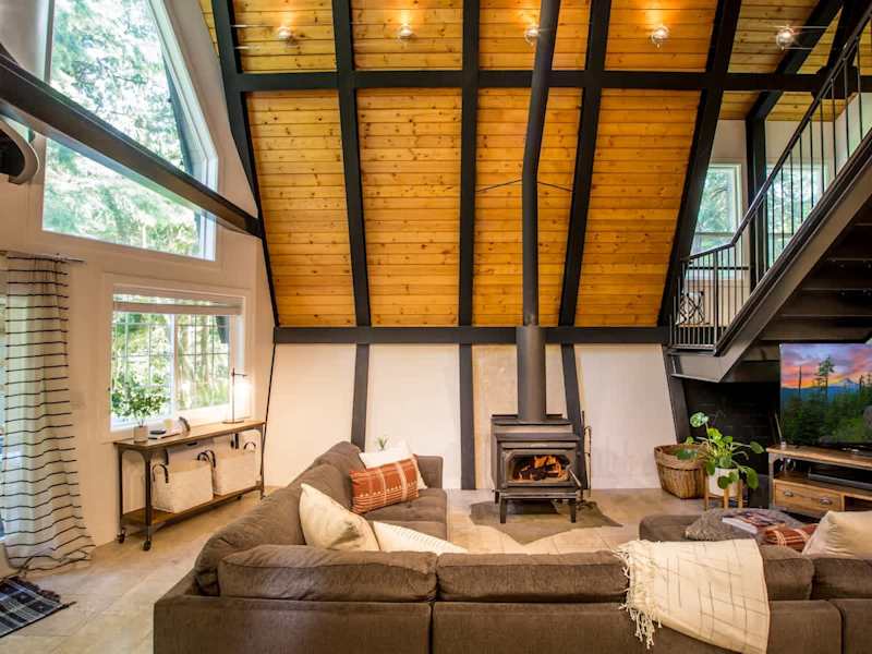 Woodstove in Greatroom