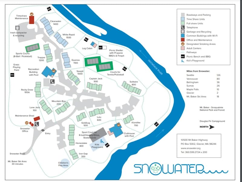 Map of Snowater Property