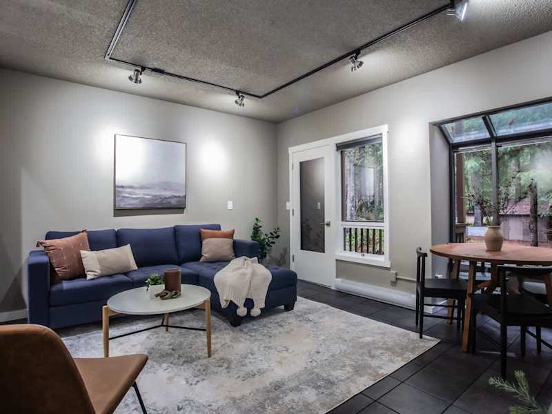 Living Room, private unit deck