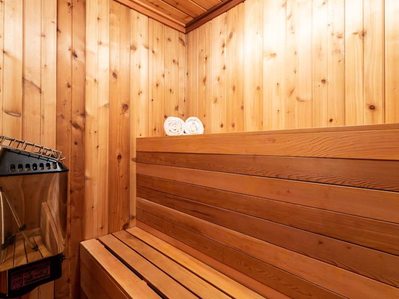 Private Sauna located Upstairs