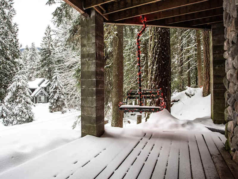 Ski Lift Chair on Lower Deck