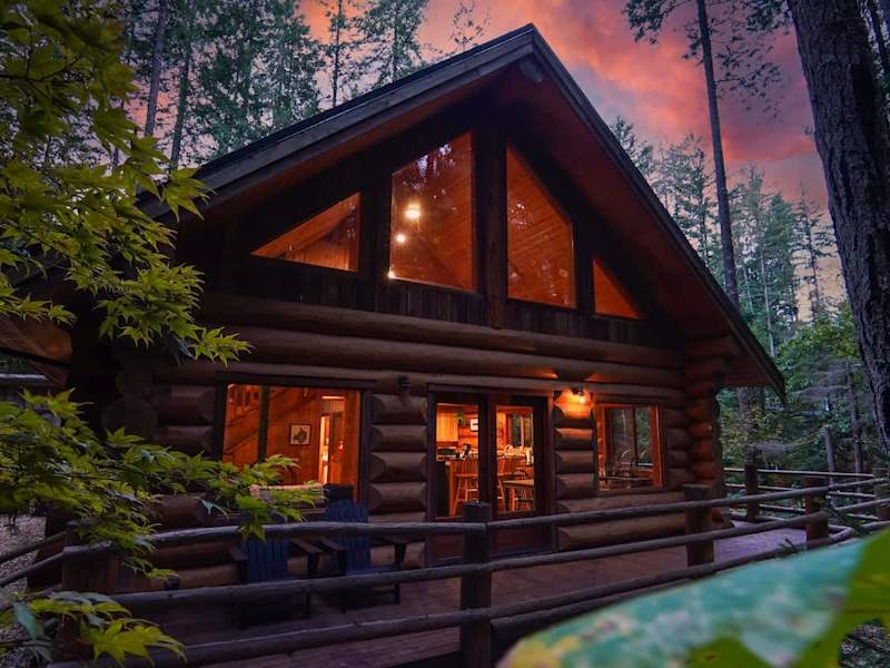 Wilderness retreat during twilight. We have the best sunsets!