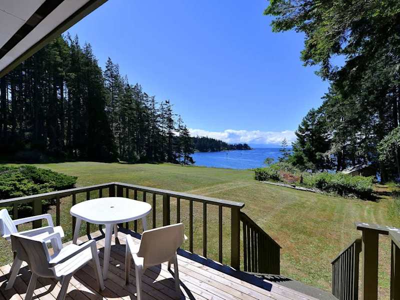 Private patio with unobstructed ocean views.