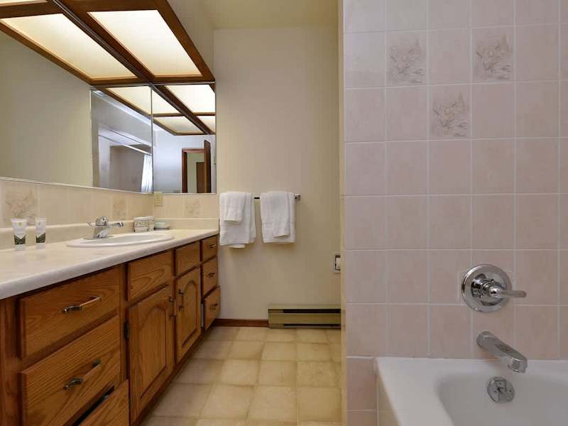 Bathroom in attached suite.
