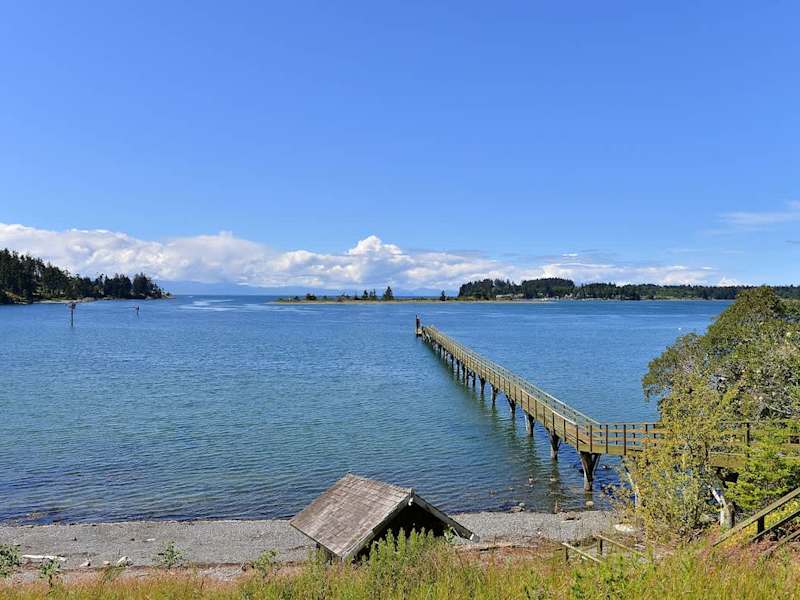 Private dock with deep water moorage.