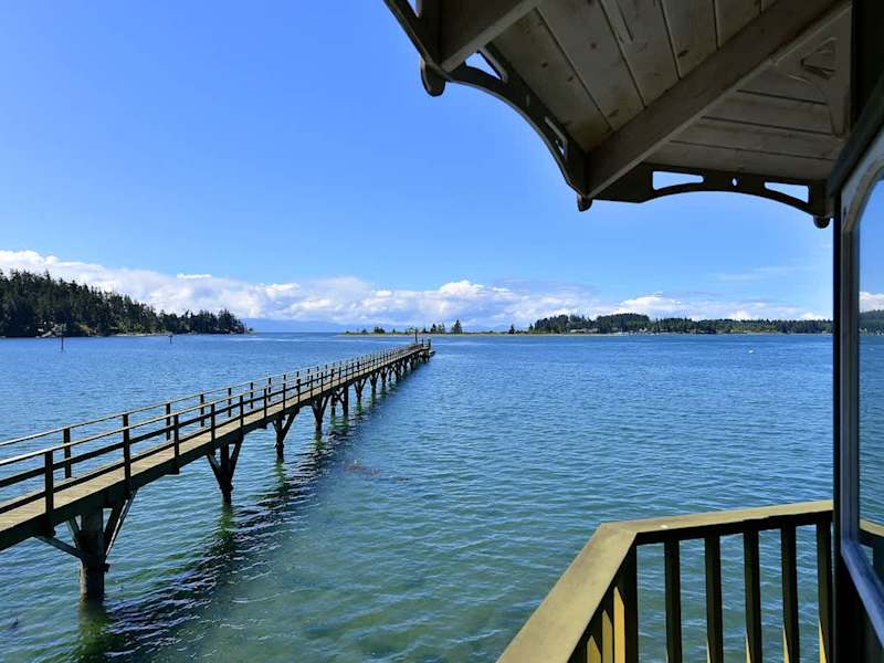 Private dock with deep water moorage.