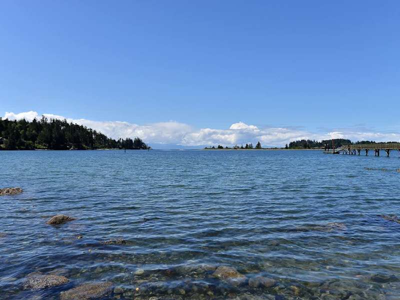 Private beach.