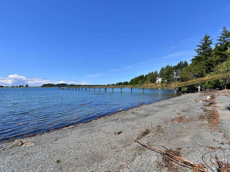 Private beach.