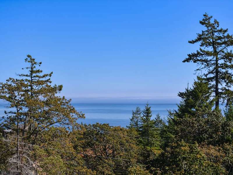 Juan de Fuca Strait and Olympic Mountains.