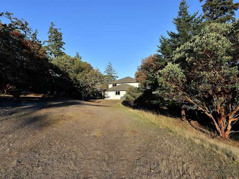 The house is located on an acreage offering many places to explore.