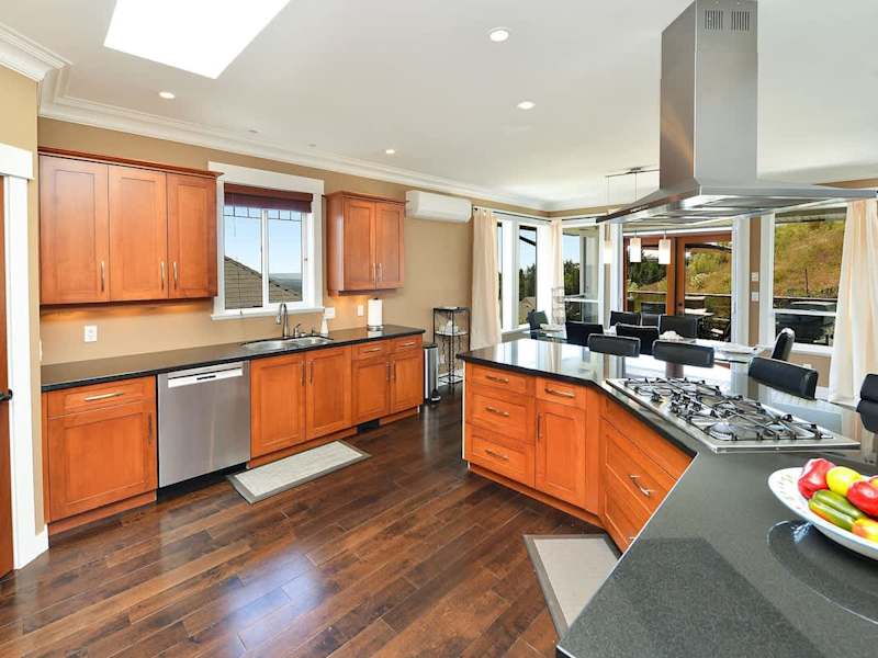 Upper Main level kitchen. 