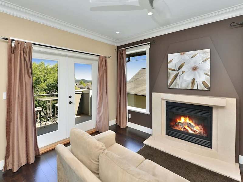 Upper main floor 2nd living room. 
