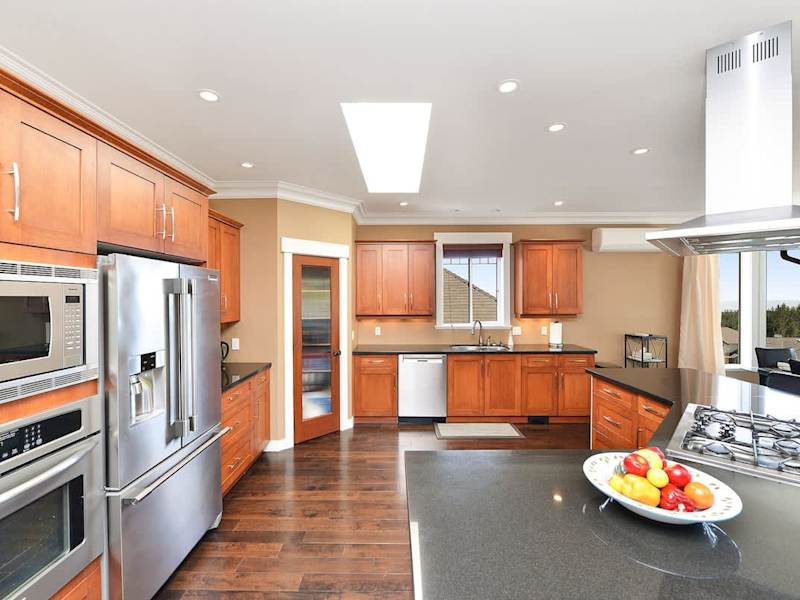 Upper Main level kitchen. 
