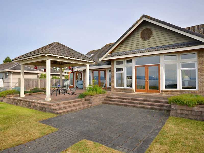 Columbia Beach House with gazebo and patios.