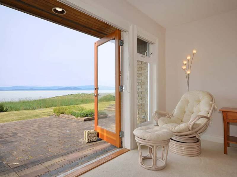View and patio access from the master bedroom
