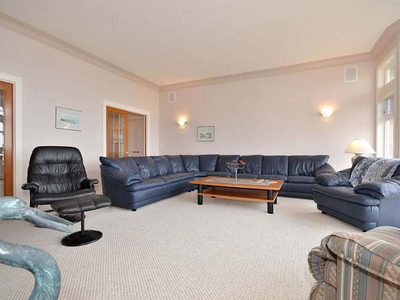 Huge living/entertainment room in the center of the house.