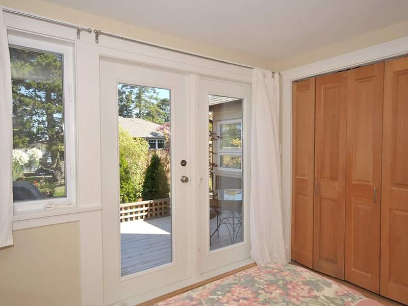 Leading to the deck and garden.
