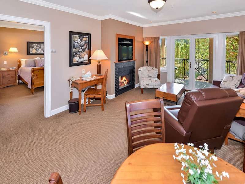 Open plan living spaces. 