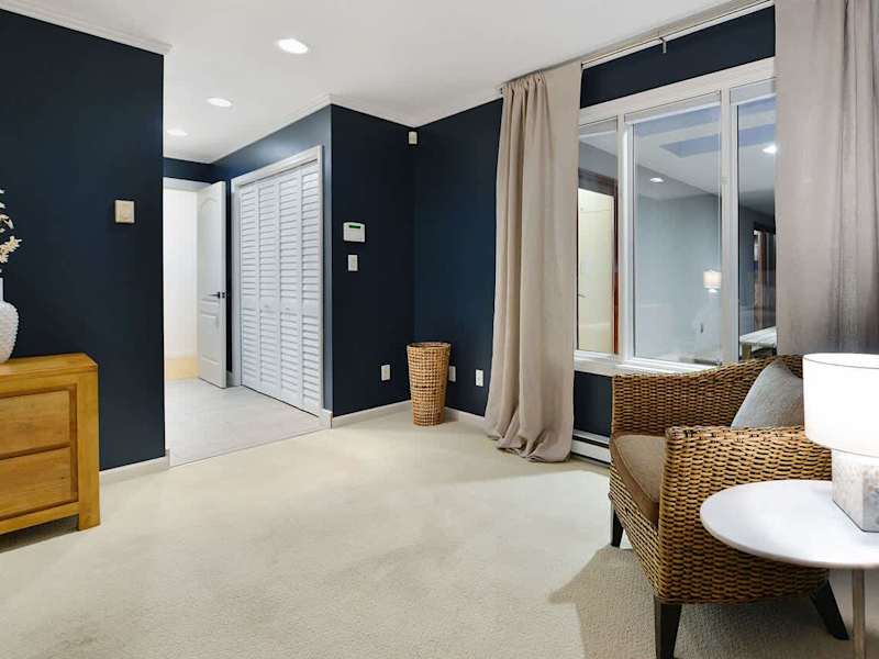 Master bedroom with king bed.