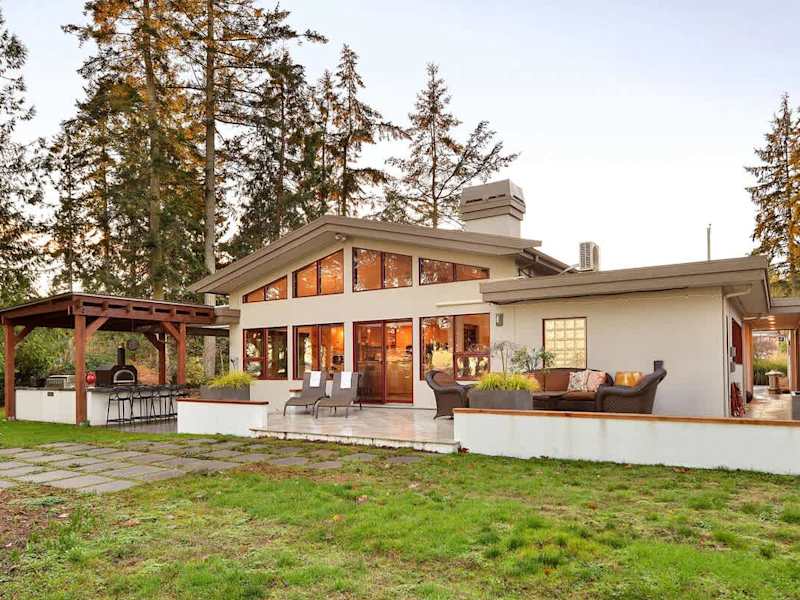 Amazing outdoor living spaces. This image is from the winter, imagine spring, summer, and fall.