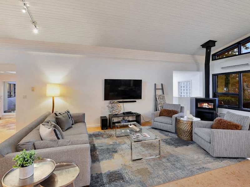 Main level living room with amazing ocean views.