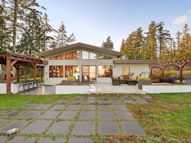 Amazing outdoor living spaces. This image is from the winter, imagine spring, summer, and fall.