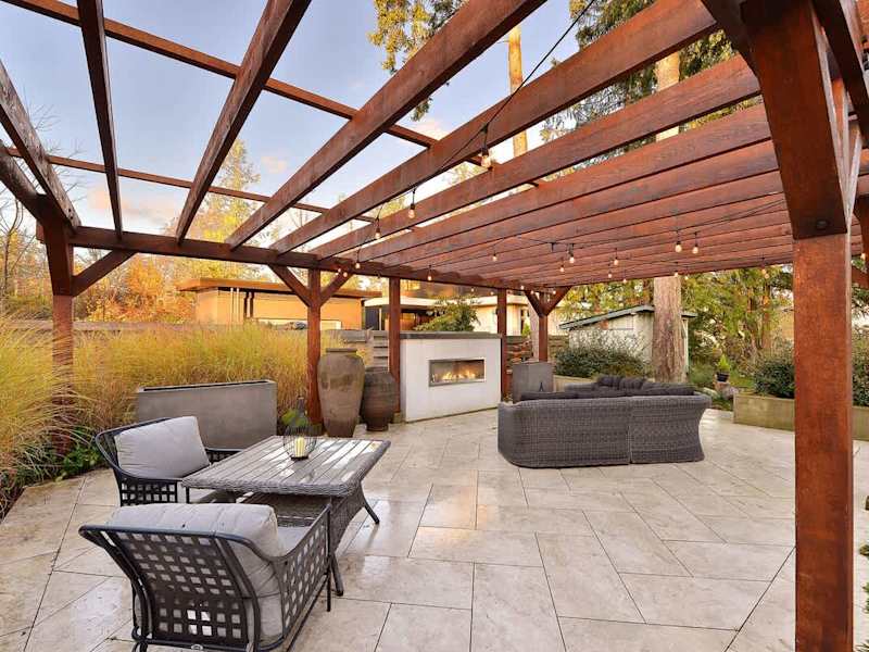 Lots of outdoor living spaces to enjoy.