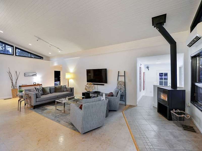Main level living room with amazing ocean views.