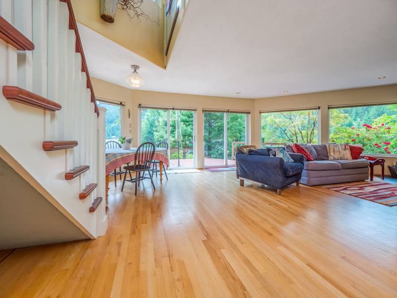 Open plan living spaces. 