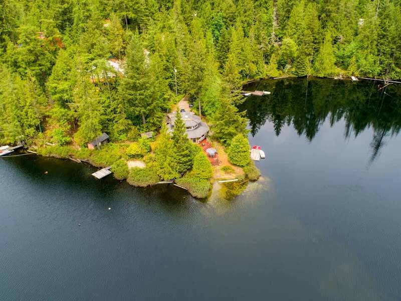 North Lake Waterfront Home on the point. 