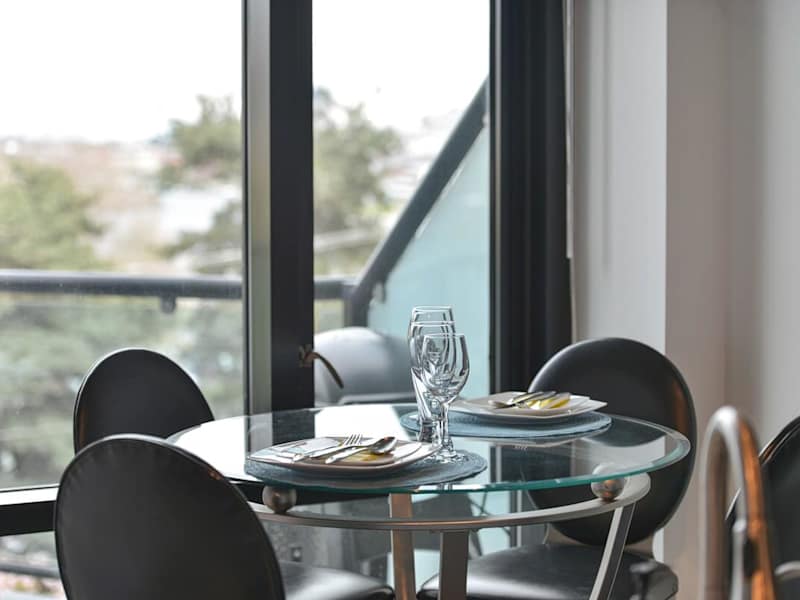 Dining with a view.