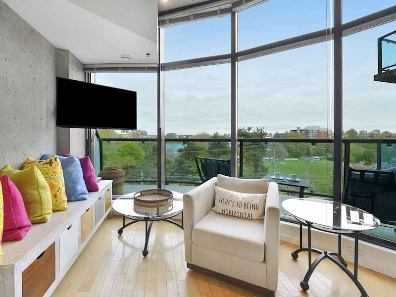 Well appointed and comfortable living room.