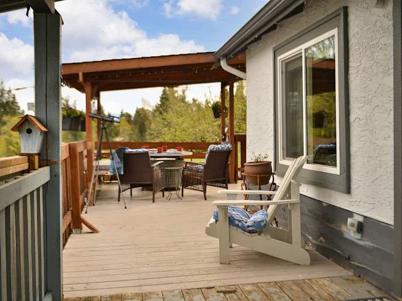 Lots of outdoor deck space to enjoy.
