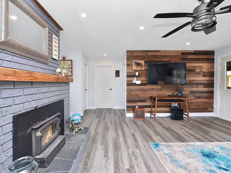 Spacious living room space.