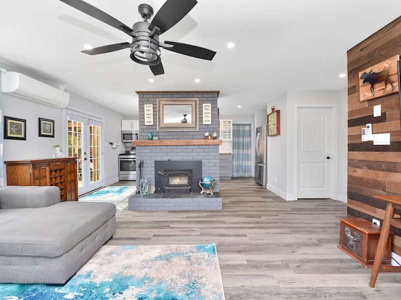 Spacious living room space.
