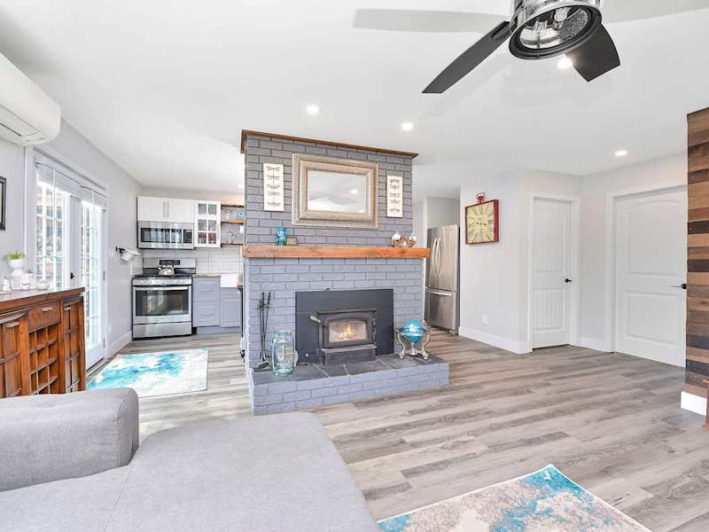 Spacious living room space.