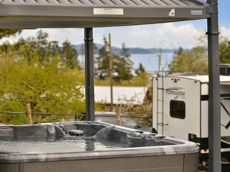 Hot tub living at its best.