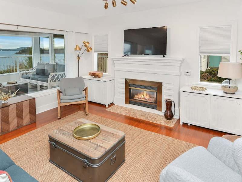 Well appointed living room.