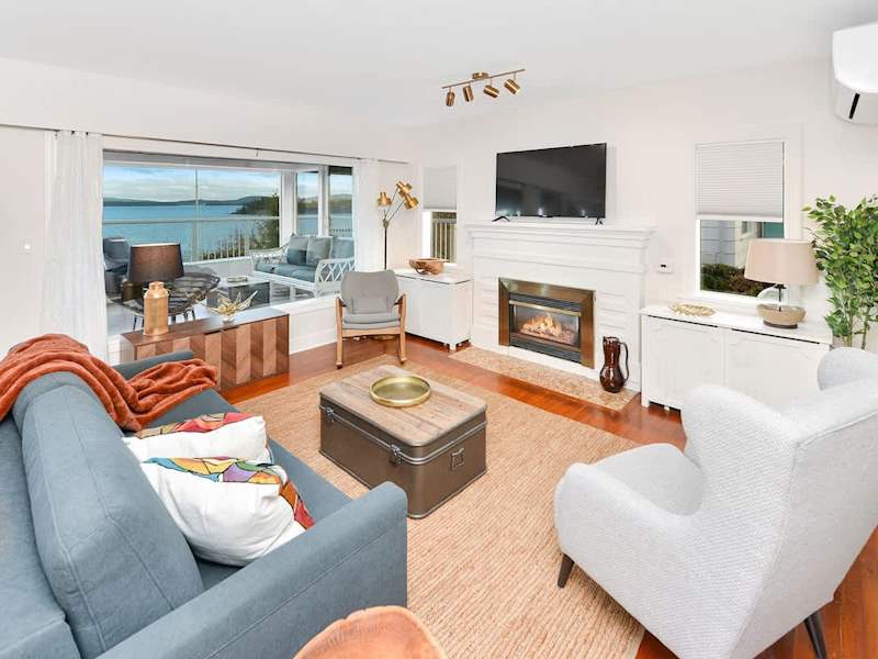 Well appointed living room.