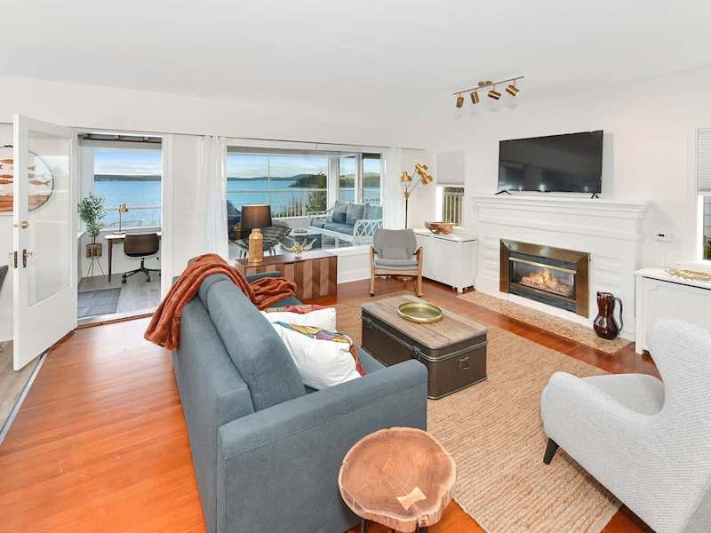 Well appointed living room.