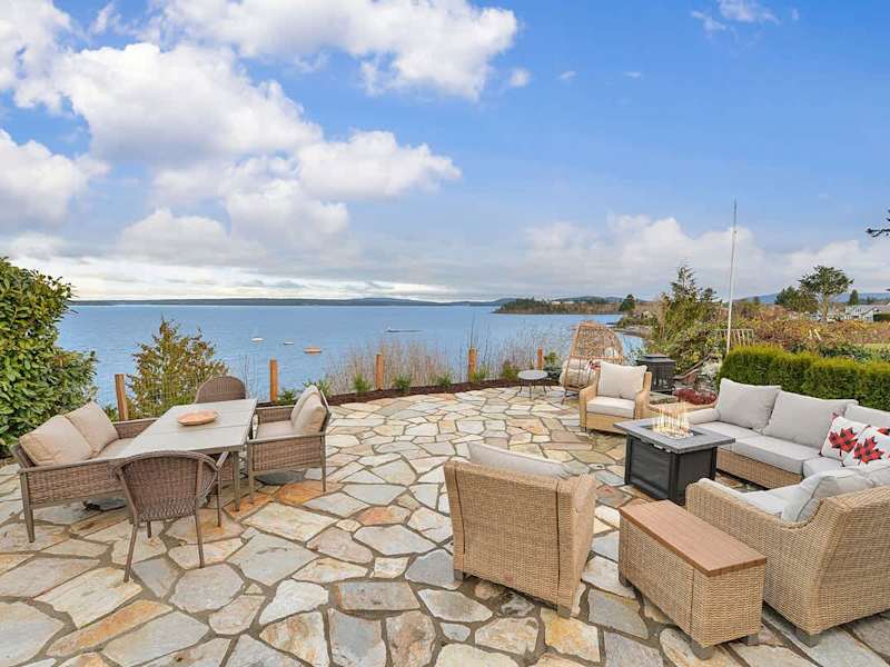 Oceanside patio living.