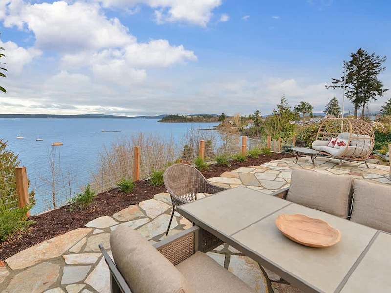 Oceanside patio living.