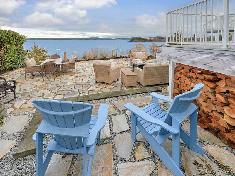 Oceanside patio living.
