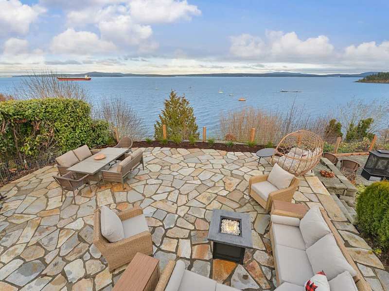 Oceanside patio living.