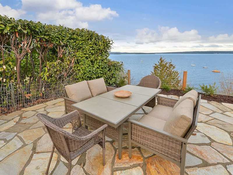 Oceanside patio living.