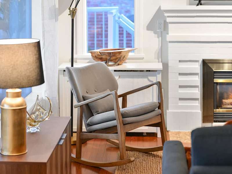 Well appointed living room.