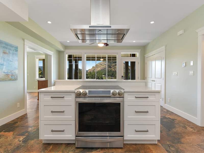 Second full kitchen on the lower floor.