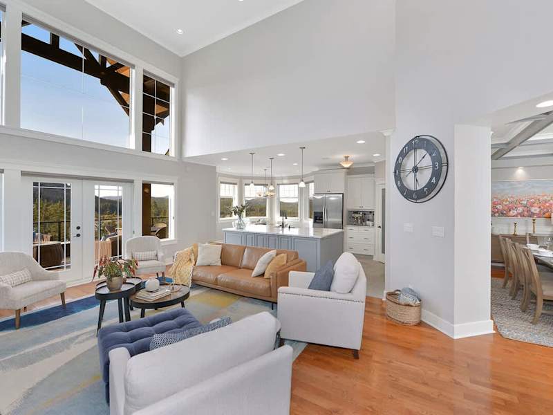 Incredible open plan living on the main floor.