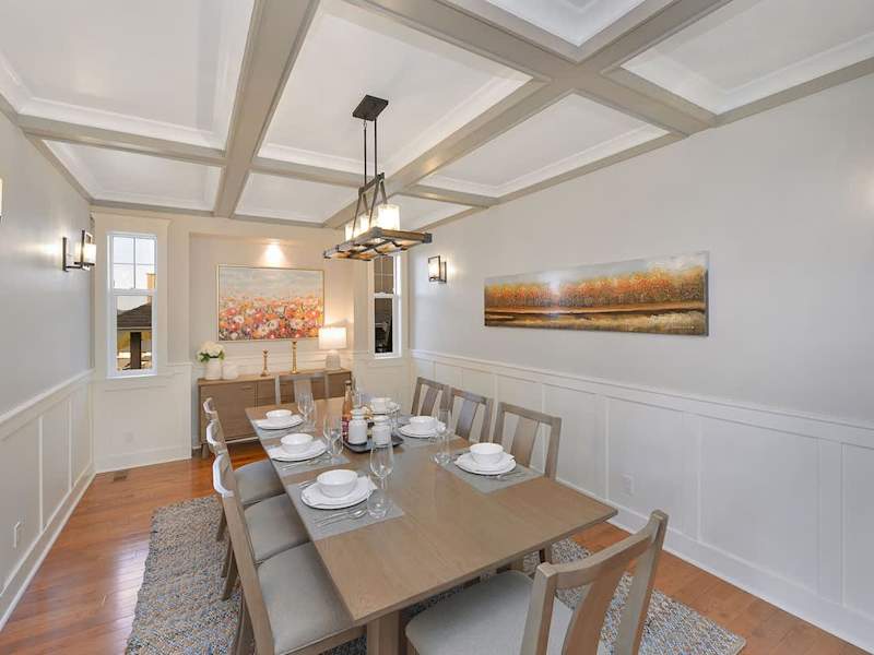 Well appointed formal dining room on the main floor.
